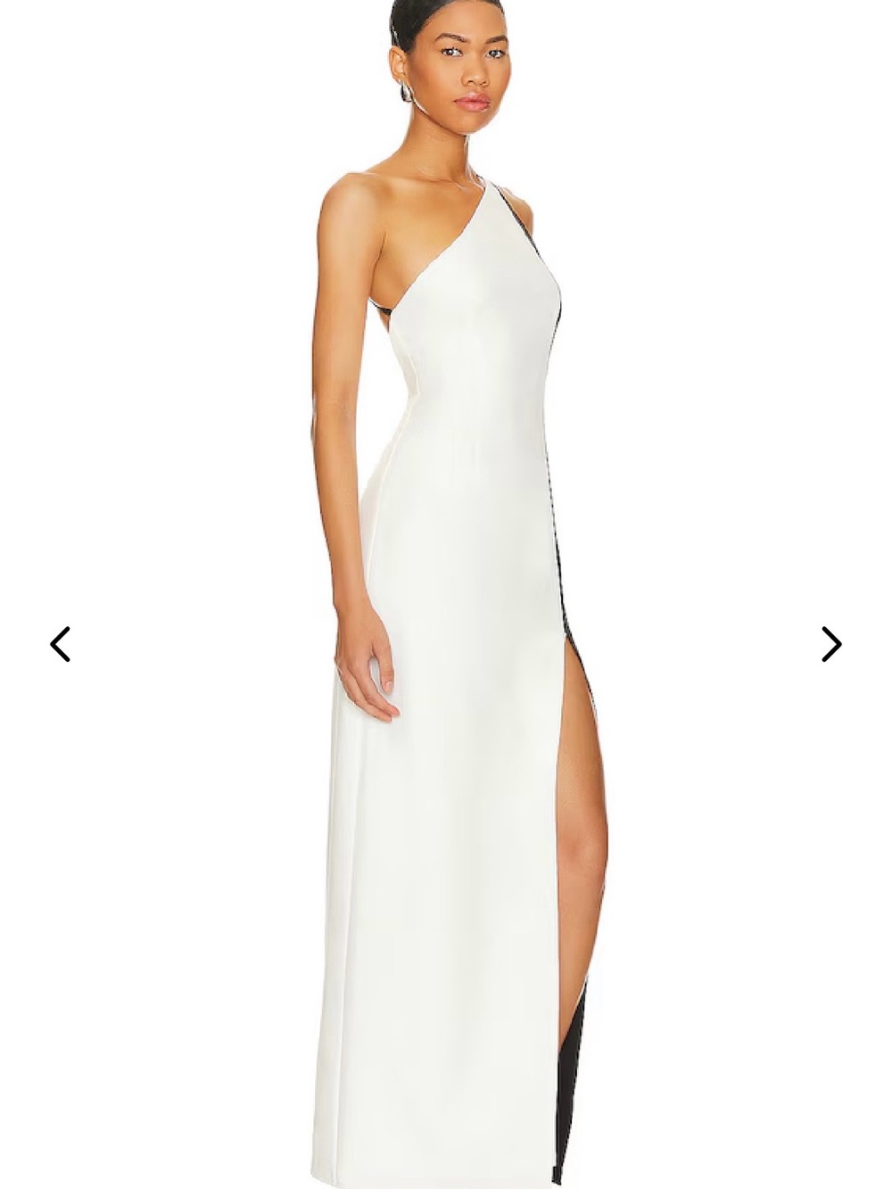 Lovers + Friends Black & White One-Shoulder Maxi Dress - Picture 2 of 5